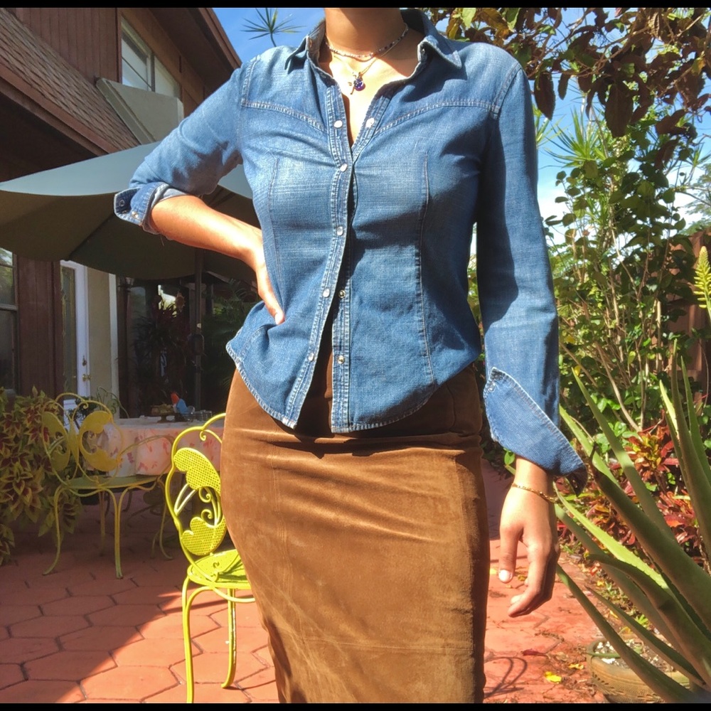Rock Star Button Up - Armani Exchange (AX)